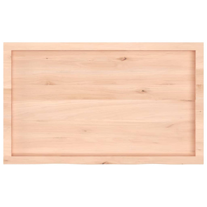 Poliță de perete, 100x60x(2-6)cm, lemn masiv de stejar netratat - WALTI WALTI