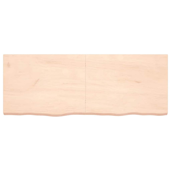 Poliță de perete, 160x60x(2-6)cm, lemn masiv de stejar netratat WALTI