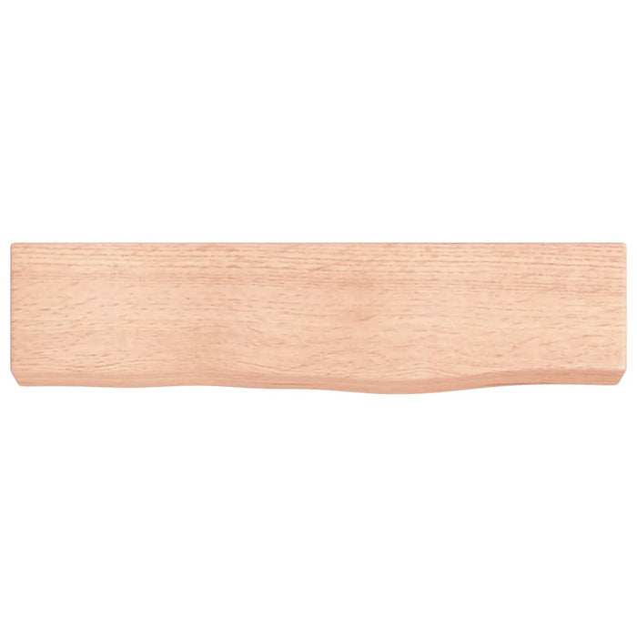 Poliță perete maro deschis 40x10x4 cm lemn masiv stejar tratat - WALTI WALTI