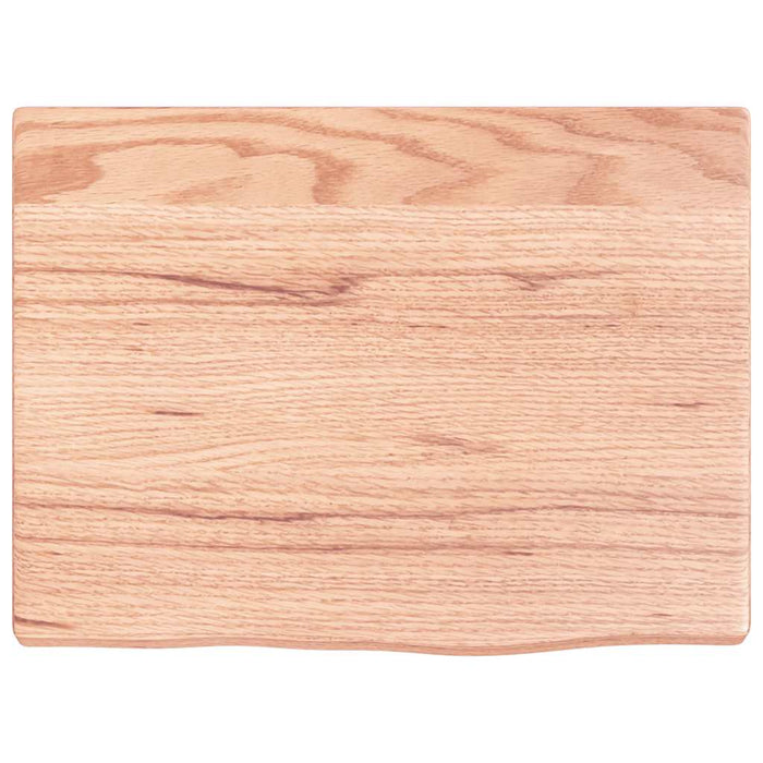 Poliță perete maro deschis 40x30x2 cm lemn masiv stejar tratat - WALTI WALTI