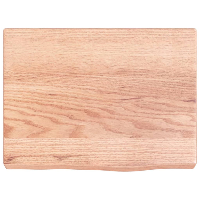 Raft de perete maro deschis 40x30x(2-4) cm lemn stejar tratat - WALTI WALTI