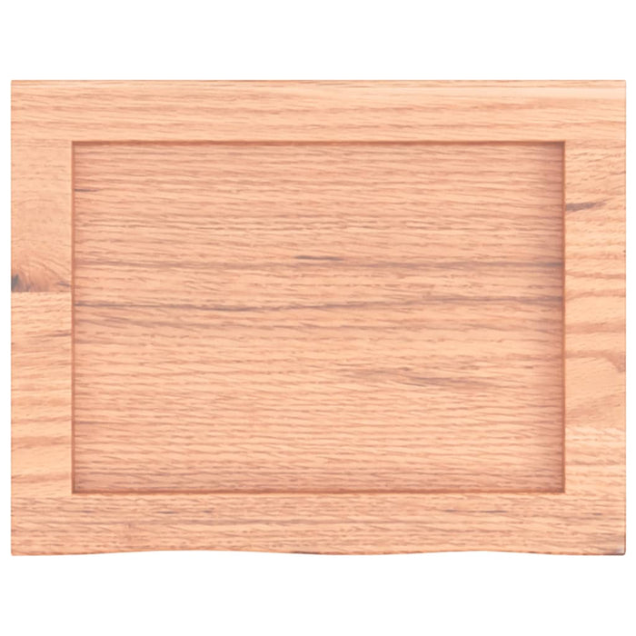 Raft de perete maro deschis 40x30x(2-4) cm lemn stejar tratat - WALTI WALTI