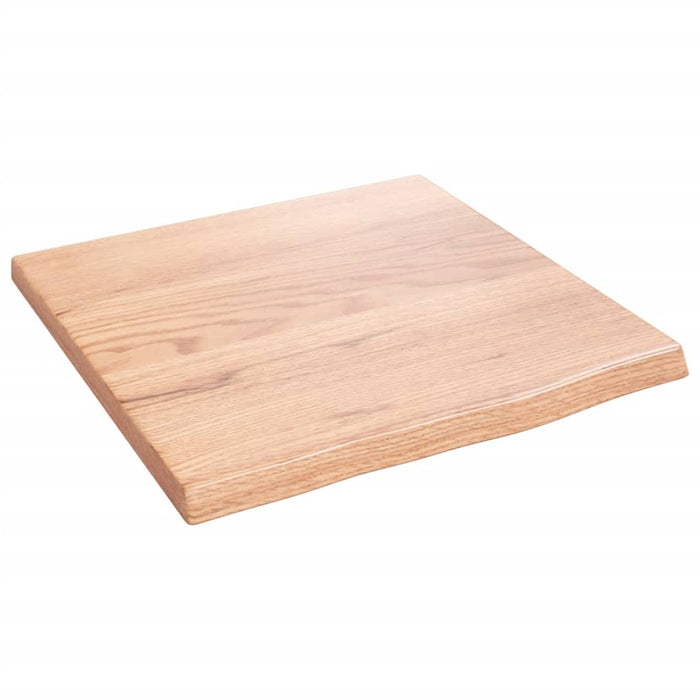Poliță perete maro deschis 40x40x2 cm lemn masiv stejar tratat - WALTI WALTI