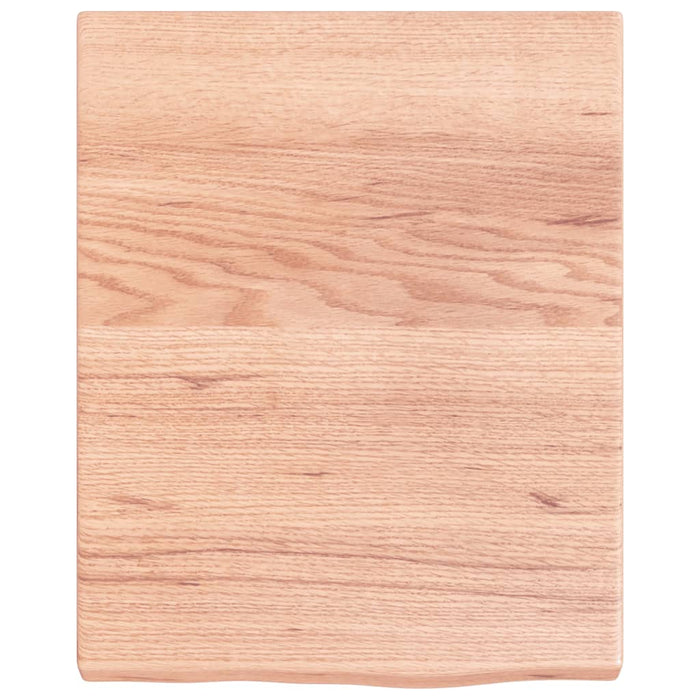 Raft de perete maro deschis 40x50x(2-4) cm lemn stejar tratat - WALTI WALTI