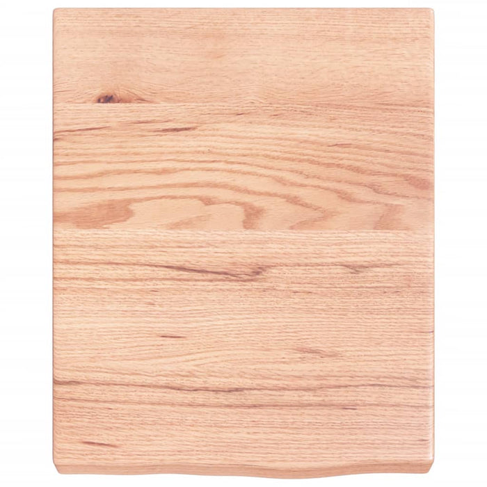 Raft de perete maro deschis 40x50x(2-6) cm lemn stejar tratat WALTI