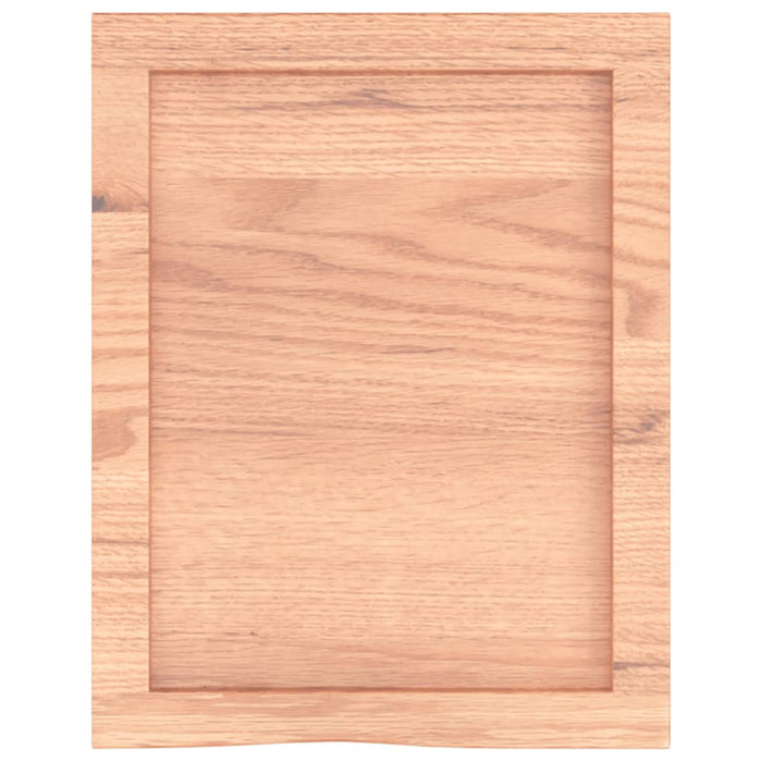 Raft de perete maro deschis 40x50x(2-6) cm lemn stejar tratat WALTI