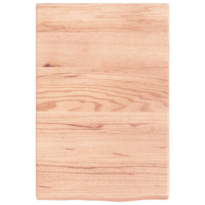 Raft de perete maro deschis 40x60x(2-4) cm lemn stejar tratat - WALTI WALTI