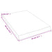 Raft de perete maro deschis 40x60x(2-4) cm lemn stejar tratat - WALTI WALTI