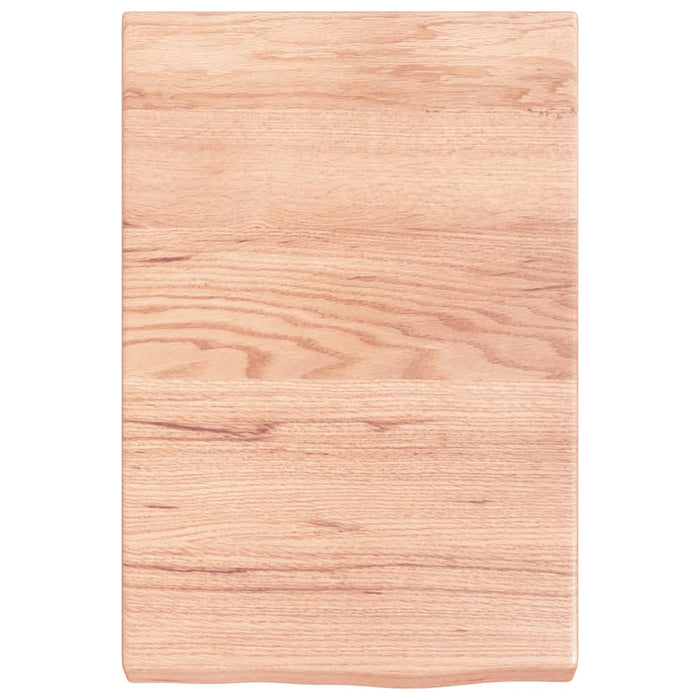 Raft de perete maro deschis 40x60x(2-6) cm lemn stejar tratat - WALTI WALTI