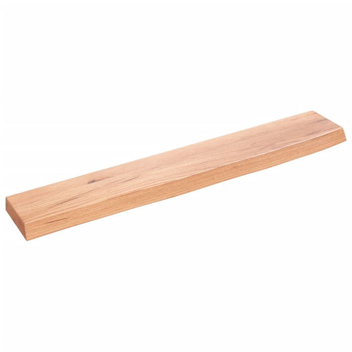 Poliță perete maro deschis 60x10x2 cm lemn masiv stejar tratat WALTI