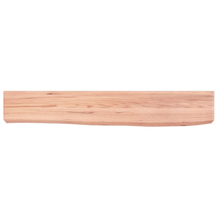 Poliță perete maro deschis 60x10x6 cm lemn masiv stejar tratat - WALTI WALTI