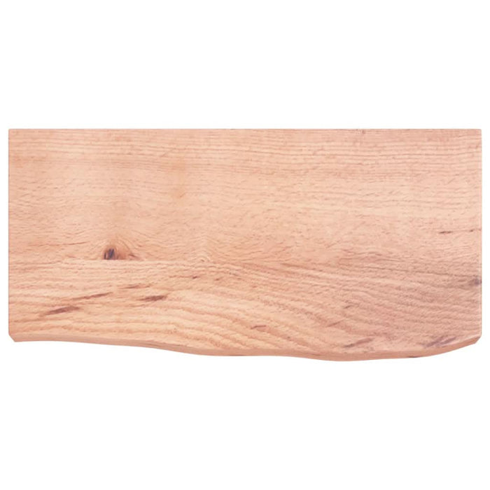 Raft de perete maro deschis 60x30x(2-6) cm lemn stejar tratat - WALTI WALTI