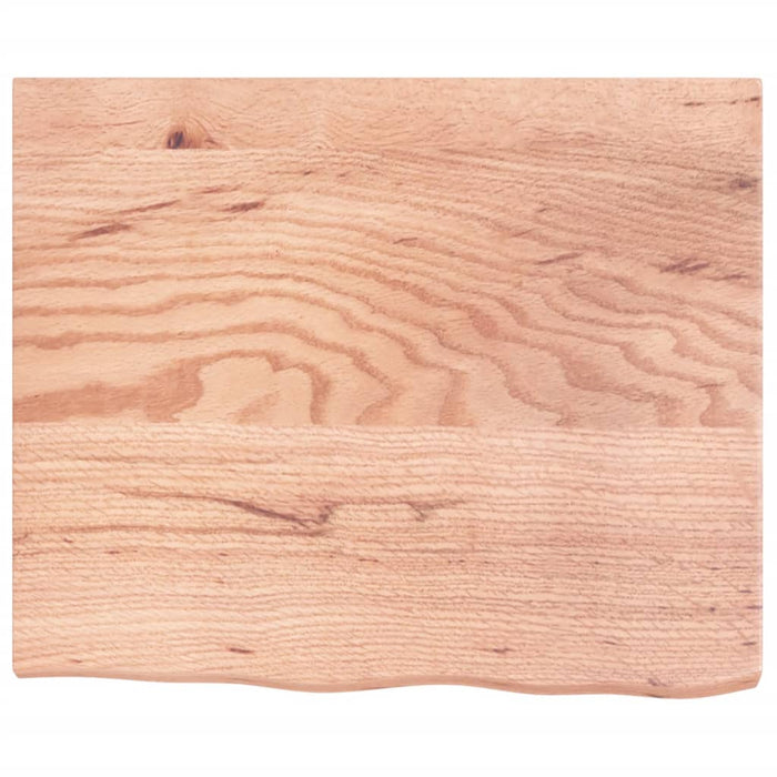 Raft de perete maro deschis 60x50x(2-4) cm lemn stejar tratat - WALTI WALTI