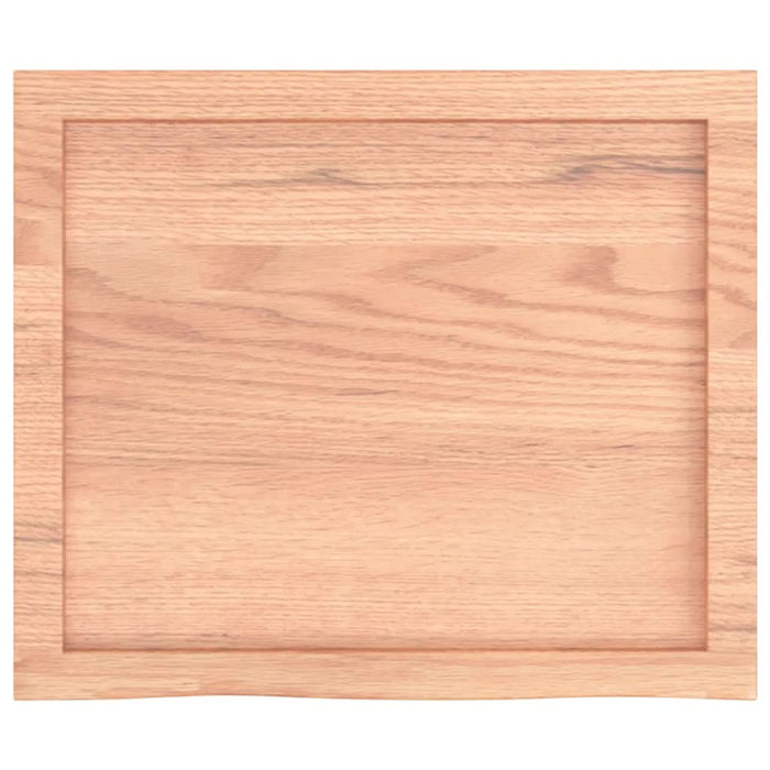 Raft de perete maro deschis 60x50x(2-6) cm lemn stejar tratat - WALTI WALTI