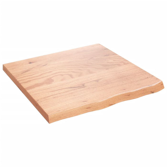 Raft de perete maro deschis 60x60x(2-4) cm lemn stejar tratat - WALTI WALTI