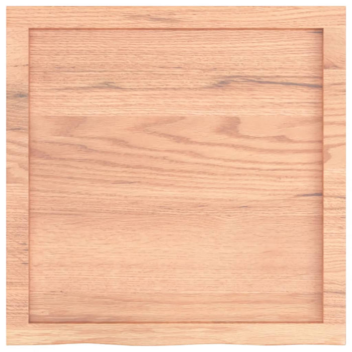 Raft de perete maro deschis 60x60x(2-4) cm lemn stejar tratat - WALTI WALTI