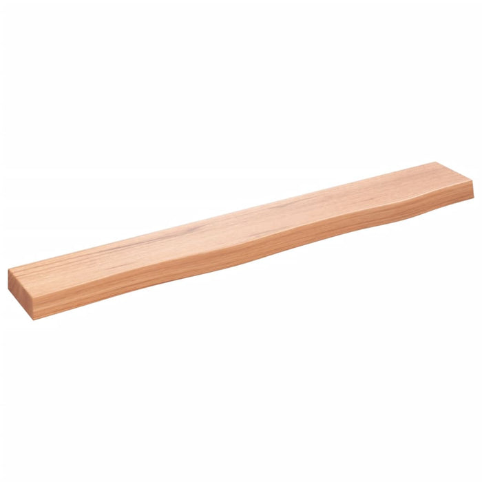 Poliță perete maro deschis 80x10x4 cm lemn masiv stejar tratat - WALTI WALTI