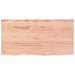 Raft de perete maro deschis 80x40x(2-6) cm lemn stejar tratat - WALTI WALTI