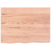 Raft de perete maro deschis 80x60x(2-6) cm lemn stejar tratat - WALTI WALTI