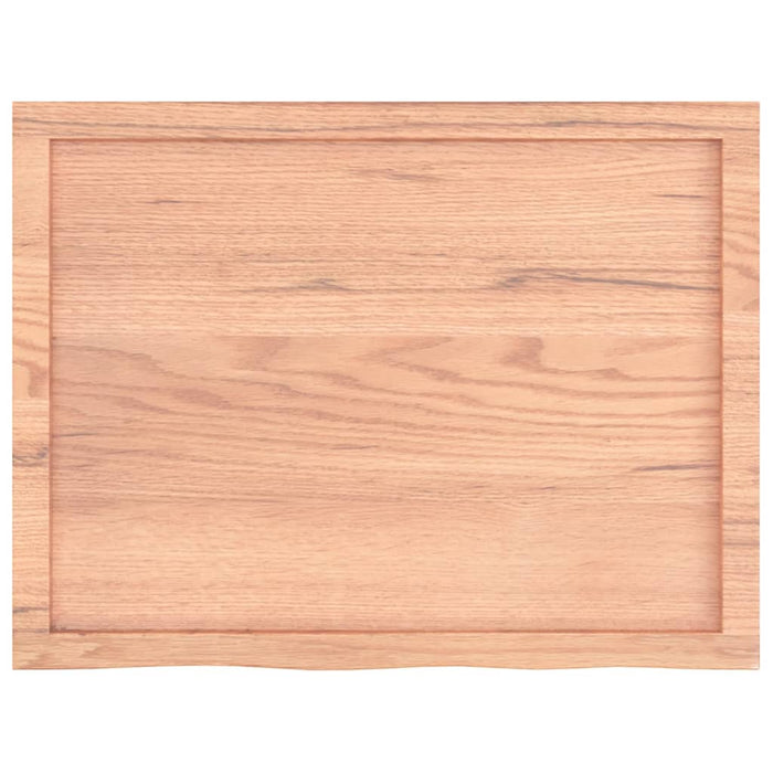 Raft de perete maro deschis 80x60x(2-6) cm lemn stejar tratat - WALTI WALTI