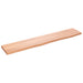 Raft de perete maro deschis 100x20x2cm lemn masiv stejar tratat - WALTI WALTI