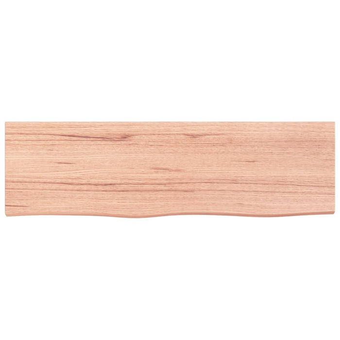 Raft de perete maro deschis 100x30x(2-4) cm lemn stejar tratat - WALTI WALTI