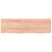 Raft de perete maro deschis 100x30x(2-4) cm lemn stejar tratat - WALTI WALTI