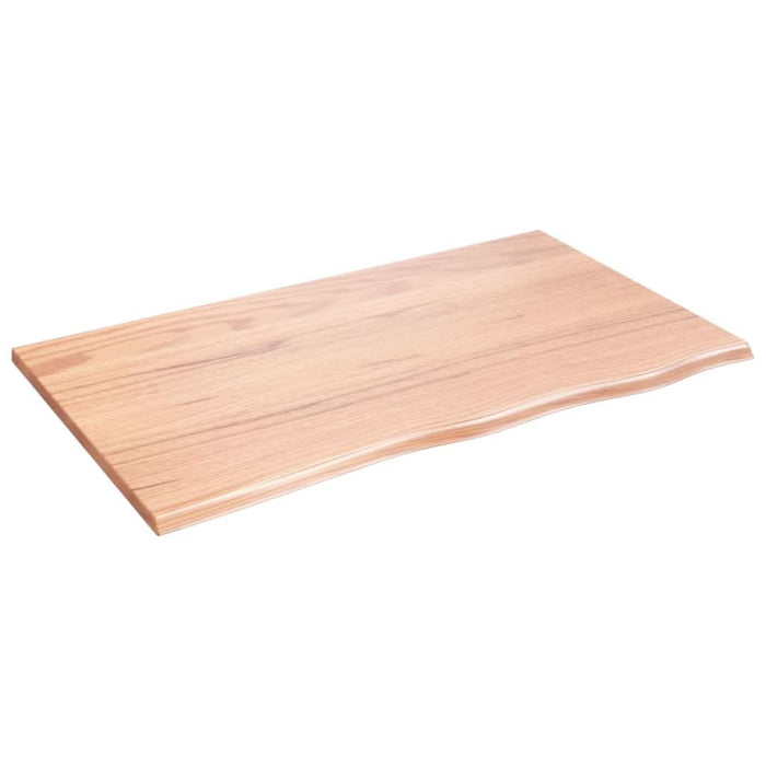 Poliță perete maro deschis 100x60x2 cm lemn masiv stejar tratat - WALTI WALTI