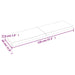 Raft de perete maro deschis 120x30x(2-4) cm lemn stejar tratat - WALTI WALTI