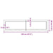 Raft de perete maro deschis 120x30x(2-4) cm lemn stejar tratat - WALTI WALTI