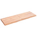 Raft de perete maro deschis 120x40x(2-4) cm lemn stejar tratat - WALTI WALTI