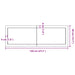 Raft de perete maro deschis 120x40x(2-4) cm lemn stejar tratat - WALTI WALTI