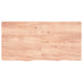 Raft de perete maro deschis 120x60x(2-4) cm lemn stejar tratat - WALTI WALTI