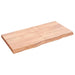 Raft de perete maro deschis 120x60x(2-6) cm lemn stejar tratat - WALTI WALTI