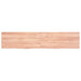 Raft de perete maro deschis 140x30x(2-4) cm lemn stejar tratat - WALTI WALTI