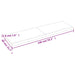 Raft de perete maro deschis 140x40x(2-4) cm lemn stejar tratat - WALTI WALTI