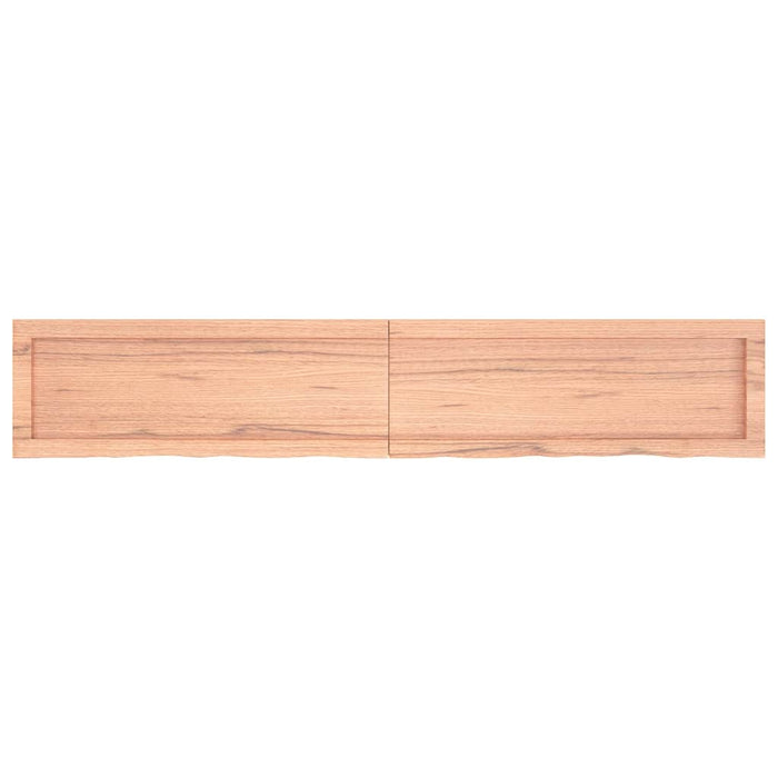 Raft de perete maro deschis 160x30x(2-4) cm lemn stejar tratat - WALTI WALTI