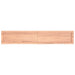Raft de perete maro deschis 160x30x(2-4) cm lemn stejar tratat - WALTI WALTI
