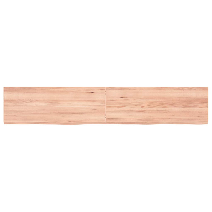 Raft de perete maro deschis 160x30x(2-4) cm lemn stejar tratat - WALTI WALTI