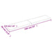 Raft de perete maro deschis 160x30x(2-4) cm lemn stejar tratat - WALTI WALTI