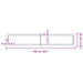 Raft de perete maro deschis 160x30x(2-4) cm lemn stejar tratat - WALTI WALTI