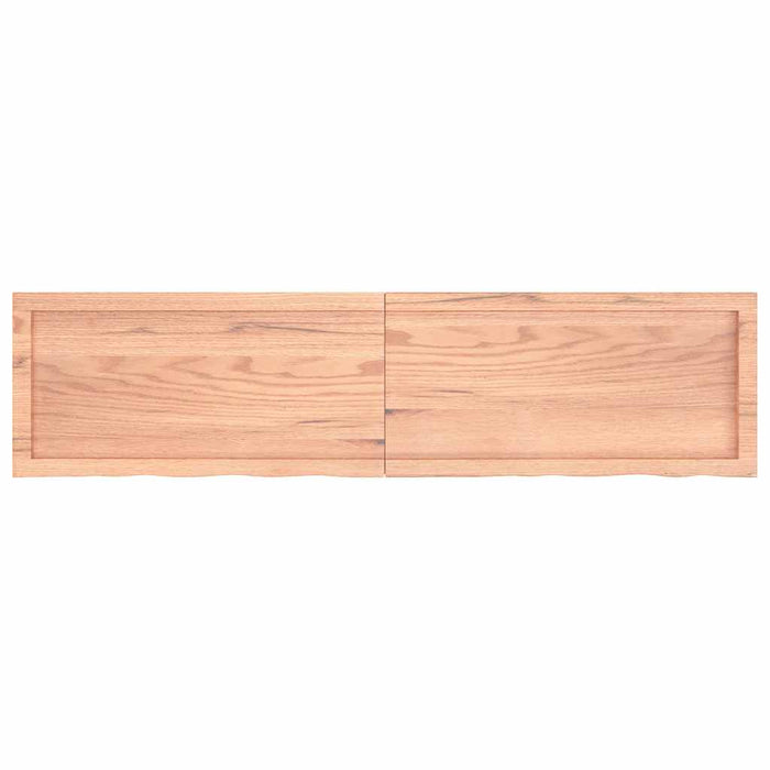 Raft de perete maro deschis 160x40x(2-6) cm lemn stejar tratat WALTI