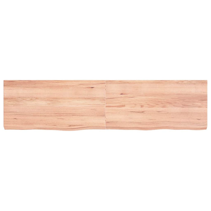 Raft de perete maro deschis 160x40x(2-6) cm lemn stejar tratat WALTI
