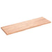 Raft de perete maro deschis 160x50x(2-4) cm lemn stejar tratat - WALTI WALTI