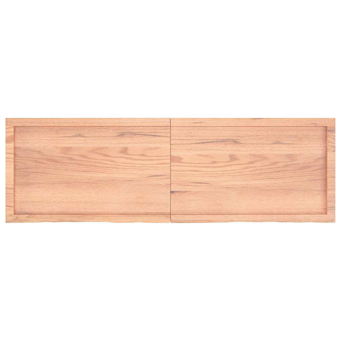Raft de perete maro deschis 160x50x(2-4) cm lemn stejar tratat - WALTI WALTI
