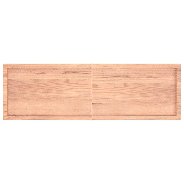 Raft de perete maro deschis 160x50x(2-6) cm lemn stejar tratat WALTI