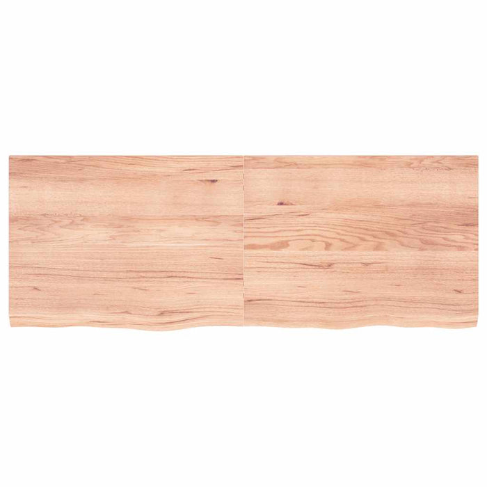 Raft de perete maro deschis 160x60x(2-4) cm lemn stejar tratat - WALTI WALTI