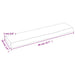 Raft de perete maro închis 40x10x2 cm lemn masiv stejar tratat - WALTI WALTI