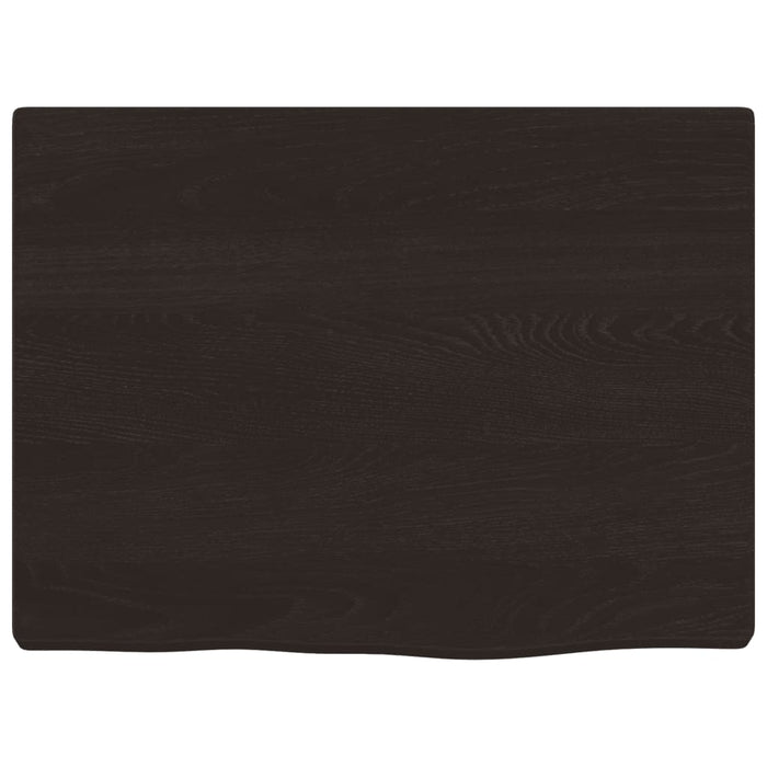 Raft de perete maro închis 40x30x2 cm lemn masiv stejar tratat - WALTI WALTI