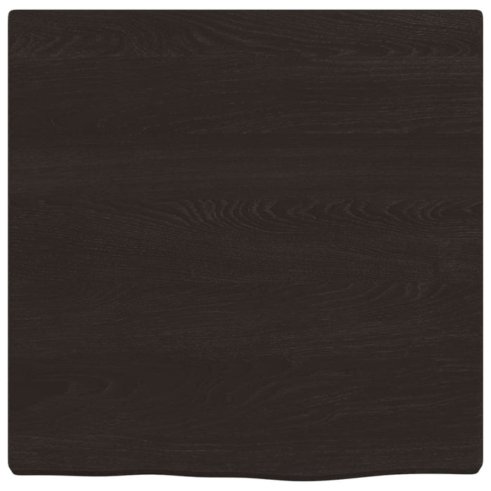 Raft de perete maro închis 40x40x2 cm lemn masiv stejar tratat - WALTI WALTI